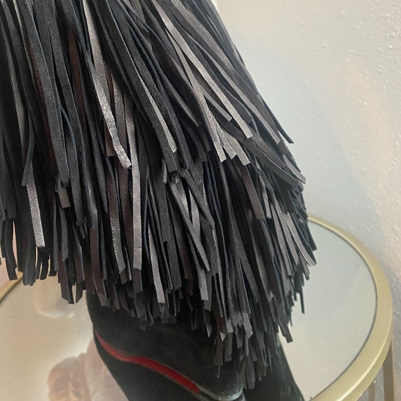 Louboutin Pouliche Suede Fringe boots - Picture 7 of 9